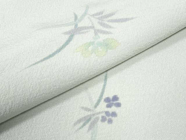平和屋着物●上質な小紋　草花文　鈴乃屋扱い　ロング丈　正絹　逸品　CABI3283yc