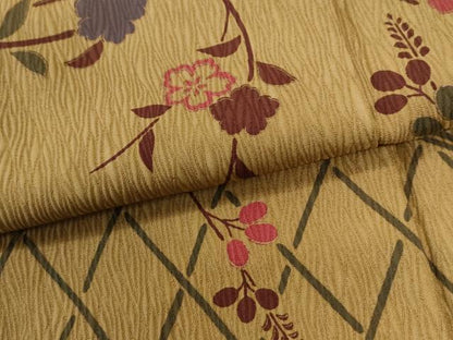 平和屋着物●訪問着　籬枝花文　正絹　逸品　CABI3285yc