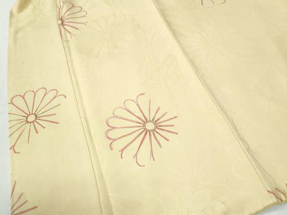 平和屋着物●上質な小紋　地紋起こし　菊尽くし　正絹　逸品　CABI3286yc