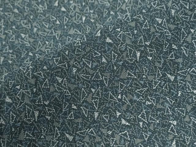 平和屋着物●上質なお召　霰文　正絹　逸品　未使用　CABI3287yc