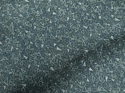 平和屋着物●上質なお召　霰文　正絹　逸品　未使用　CABI3287yc