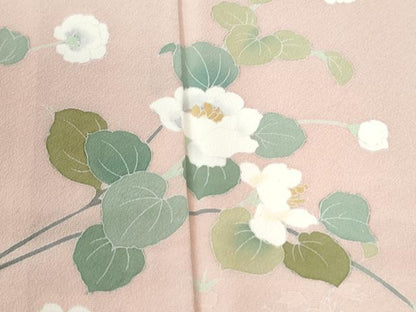 平和屋着物●訪問着　草花文　暈し染め　正絹　逸品　CABI3290yc