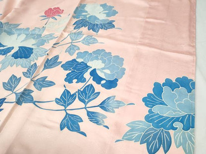 平和屋着物●豪華振袖　枝牡丹　仮絵羽　正絹　逸品　未使用　CABI3291yc