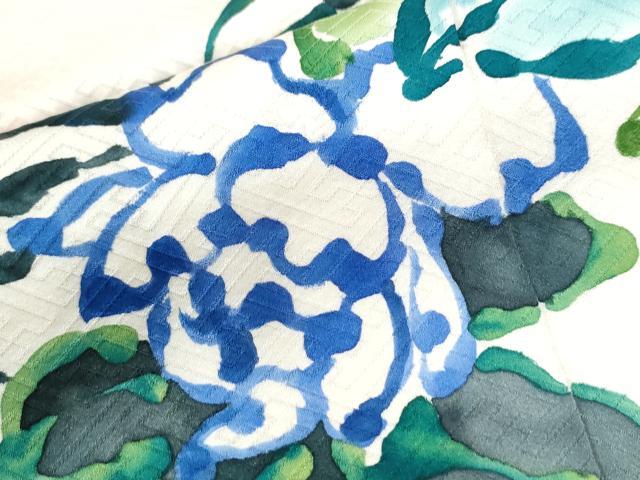 平和屋着物●訪問着　牡丹花文　仮絵羽　正絹　逸品　未使用　CABI3292yc