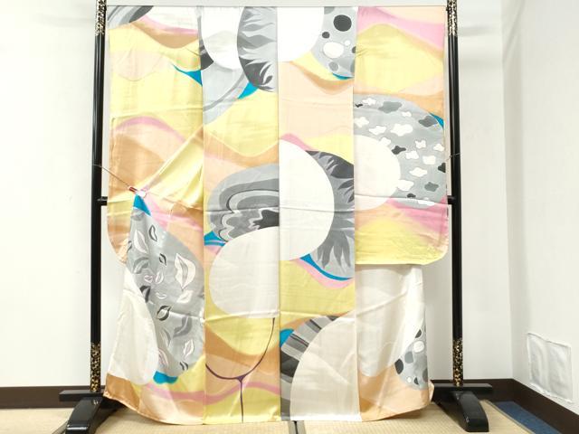 平和屋着物●豪華振袖　抽象文　仮絵羽　逸品　未使用　CABI3293yc