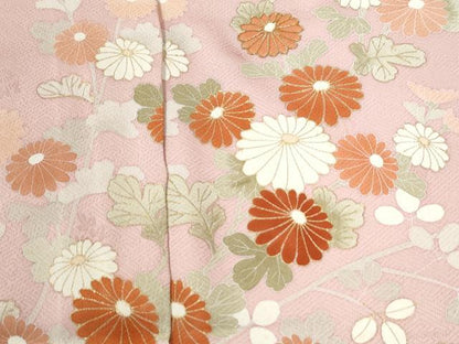 平和屋着物●訪問着　籬枝花文　金彩　仮絵羽　正絹　逸品　未使用　CABI3294yc