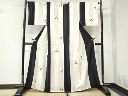 平和屋着物●上質な小紋　蔦の葉文　正絹　逸品　CABI3295yc