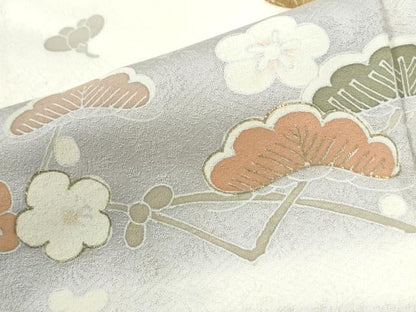 平和屋着物●訪問着　駒刺繍　エ霞花籠文　暈し染め　金彩　正絹　逸品　CABI3299yc