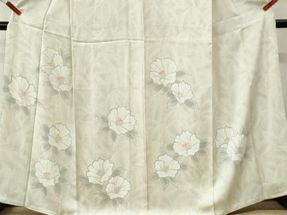 平和屋着物●訪問着　草花文　正絹　逸品　CABI3301yc