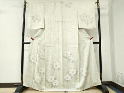 平和屋着物●訪問着　草花文　正絹　逸品　CABI3301yc