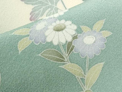 平和屋着物●訪問着　友禅　作家物　菊　暈し染め　正絹　逸品　CABI3303yc