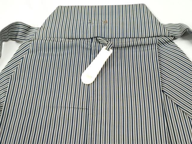 平和屋着物●男性　馬乗り袴　間道　正絹　逸品　CABI3308yc