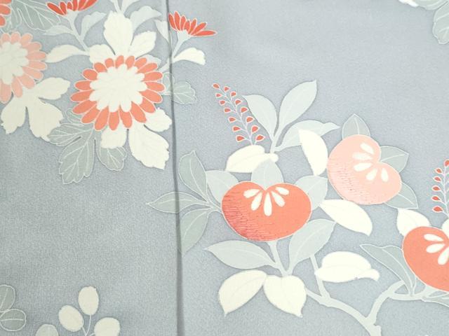 平和屋着物●訪問着　刺繍　雪芝橘花文　正絹　逸品　未使用　CABI3316yc