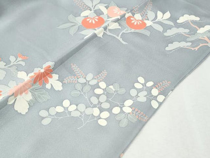 平和屋着物●訪問着　刺繍　雪芝橘花文　正絹　逸品　未使用　CABI3316yc