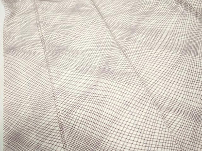 平和屋着物●上質な小紋　変わり七宝文　ロング丈　正絹　逸品　未使用　CABI3324yc