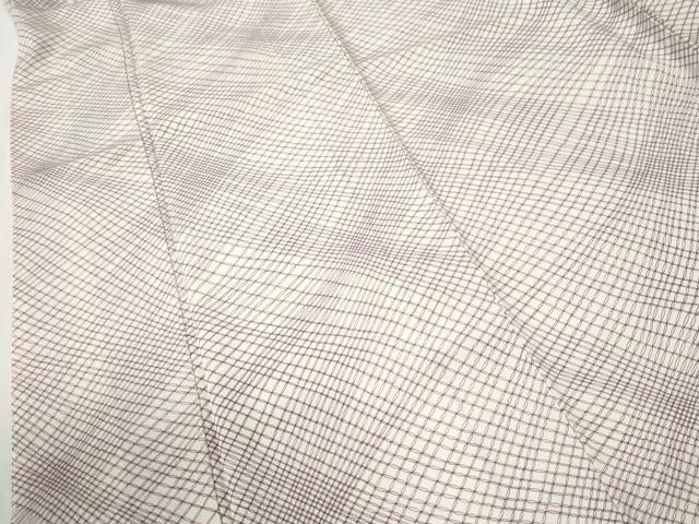 平和屋着物●上質な小紋　変わり七宝文　ロング丈　正絹　逸品　未使用　CABI3324yc