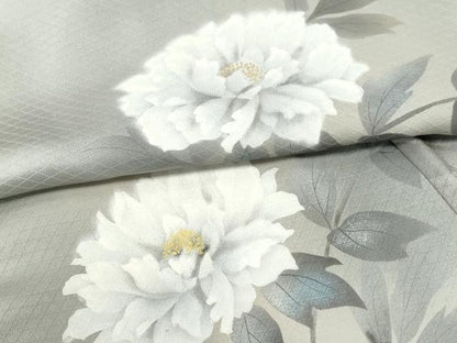 平和屋着物●東京友禅　菅有鬼一　訪問着　枝花文　暈し染め　金彩　正絹　逸品　CABI3342yc