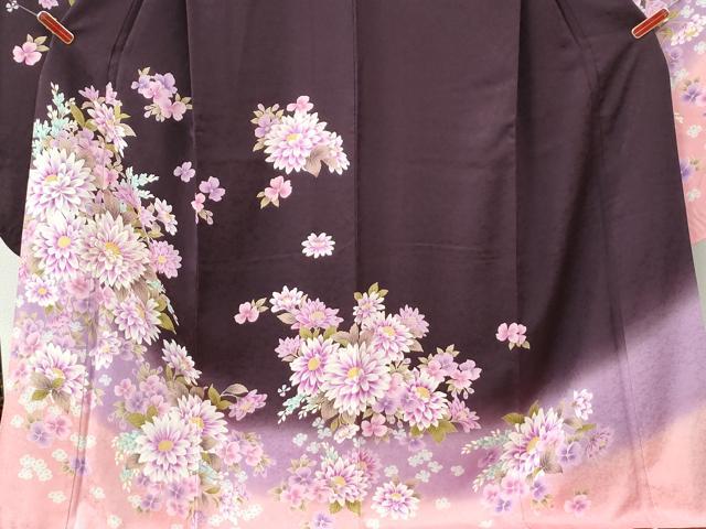 平和屋着物●豪華振袖　菊花文　ラメ糸　正絹　逸品　CABI3343yc