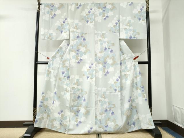 平和屋着物●小紋　草花文　やまと誂製　洗える着物　CABI3345yc