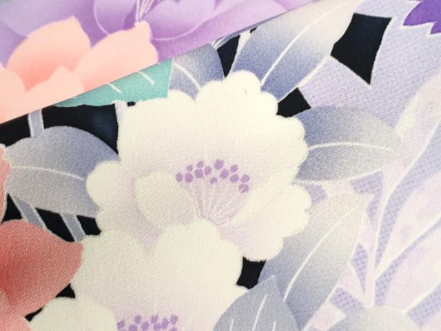 平和屋着物●豪華振袖　草花文　暈し染め　正絹　逸品　CABI3351yc