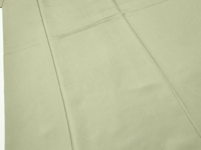 平和屋着物●上質な色無地　作家物　抹茶色　京王百貨店扱い　正絹　逸品　CABI3355yc