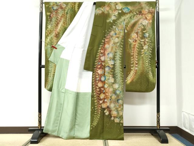 平和屋着物●豪華振袖　辻が花　絞り　暈し染め　金銀彩　正絹　逸品　CABI3360yc