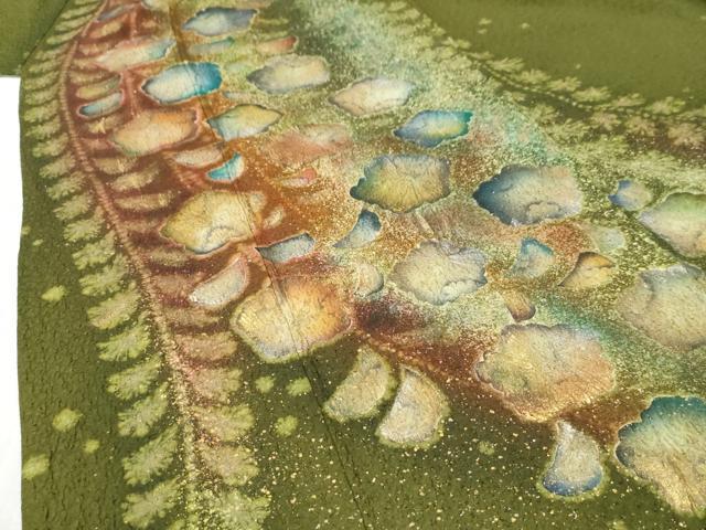 平和屋着物●豪華振袖　辻が花　絞り　暈し染め　金銀彩　正絹　逸品　CABI3360yc