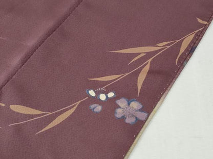 平和屋着物●訪問着　枝桜文　暈し染め　金彩　正絹　逸品　CABI3362yc