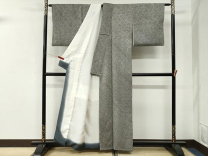 平和屋着物●大変加工の良い総絞り小紋　黒地　鈴乃屋扱い　正絹　逸品　CABI3368yc