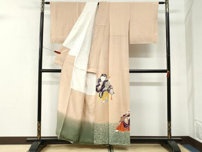平和屋着物●豪華色留袖　作家物　人物文　暈し染め　正絹　逸品　未使用　CABI3373yc