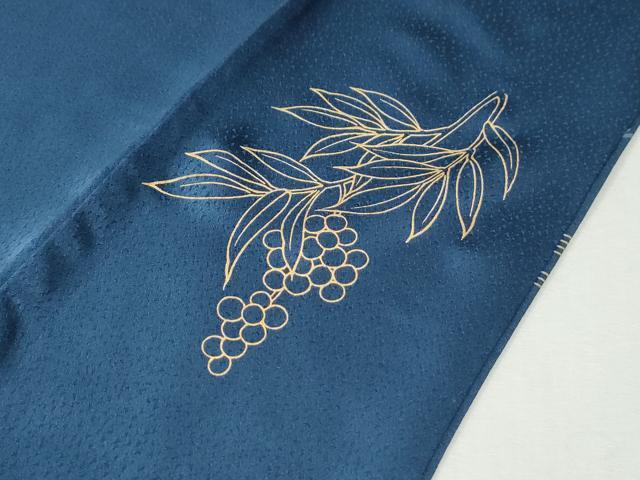 平和屋着物●訪問着　霞扇面鼓花鳥文　金彩　正絹　逸品　CABI3374yc