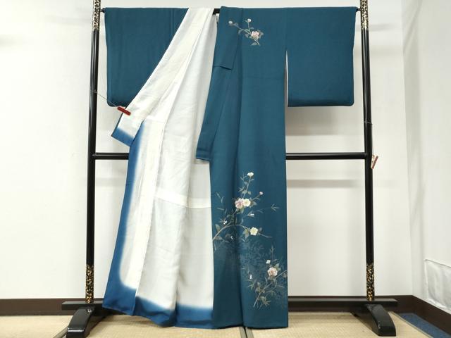 平和屋着物●訪問着　枝花文　金彩　正絹　逸品　CABI3375yc