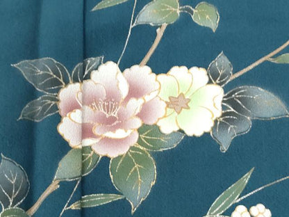 平和屋着物●訪問着　枝花文　金彩　正絹　逸品　CABI3375yc