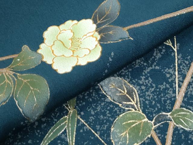 平和屋着物●訪問着　枝花文　金彩　正絹　逸品　CABI3375yc