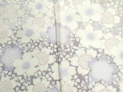 平和屋着物●訪問着　舞桜文　暈し染め　正絹　逸品　CABI3378yc