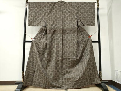 平和屋着物●本場大島紬　龍郷絣　割り込み絣　正絹　逸品　CABI3392yc