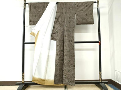 平和屋着物●本場大島紬　龍郷絣　正絹　逸品　未使用　CABI3395yc