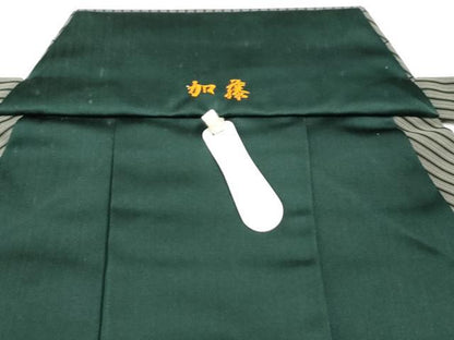 平和屋着物●男性　行灯袴　間道　正絹　逸品　CABI3401yc