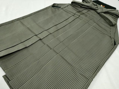 平和屋着物●男性　行灯袴　間道　正絹　逸品　CABI3401yc