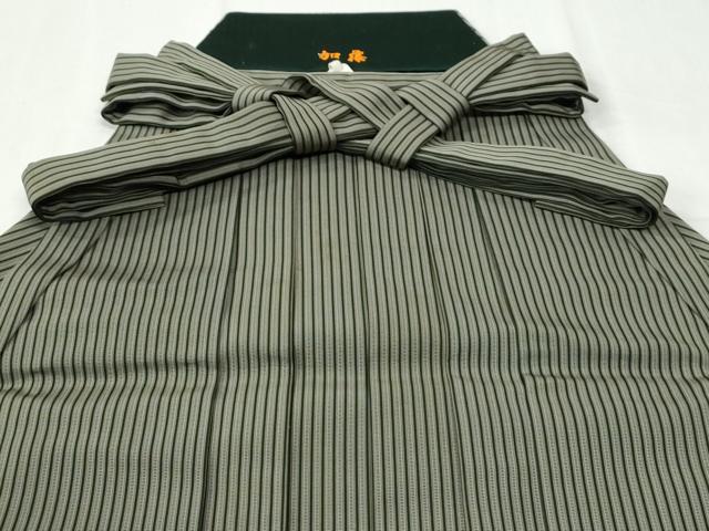 平和屋着物●男性　行灯袴　間道　正絹　逸品　CABI3401yc