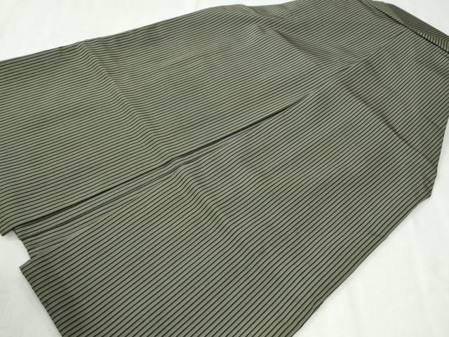 平和屋着物●男性　行灯袴　間道　正絹　逸品　CABI3401yc