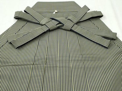平和屋着物●男性　馬乗り袴　間道　正絹　逸品　CABI3403yc