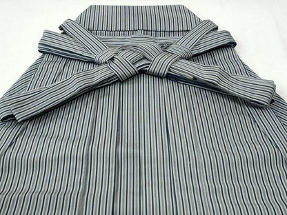 平和屋着物●男性　行灯袴　間道　正絹　逸品　CABI3404yc