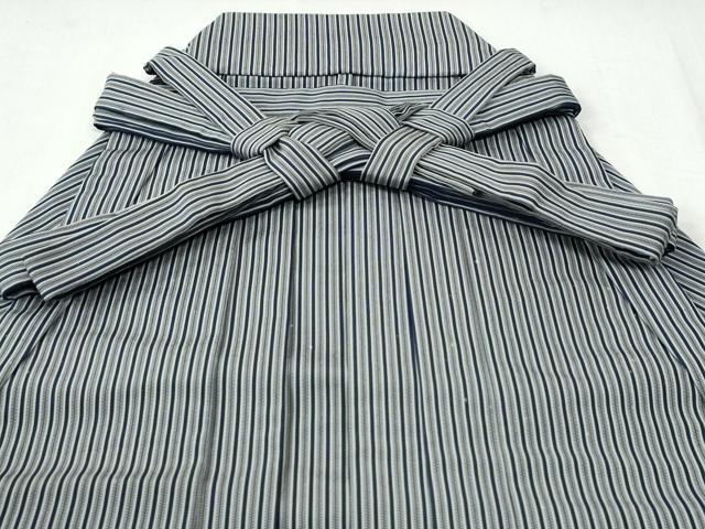 平和屋着物●男性　行灯袴　間道　正絹　逸品　CABI3404yc