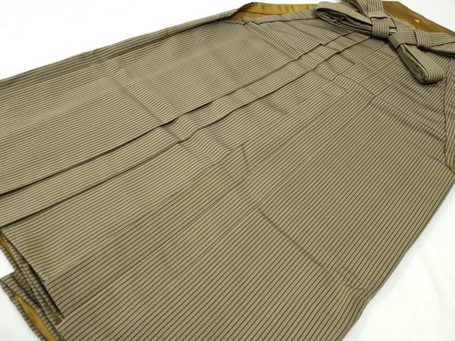 平和屋着物●男性　行灯袴　間道　正絹　逸品　CABI3405yc