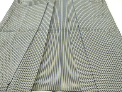 平和屋着物●男性　行灯袴　間道　正絹　逸品　CABI3406yc