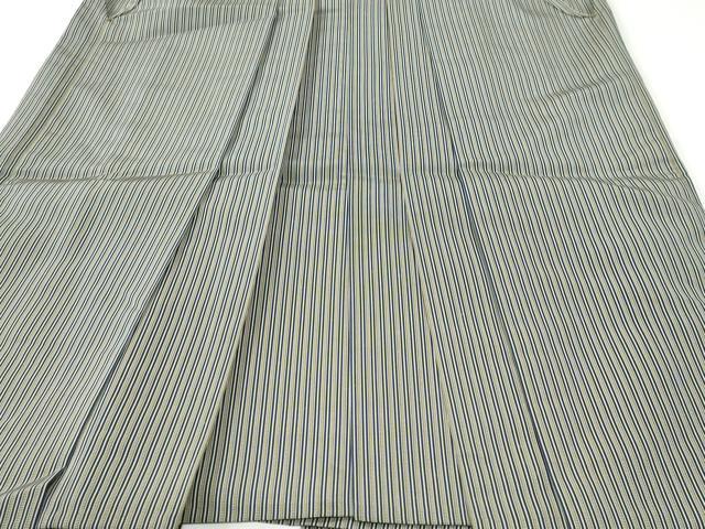 平和屋着物●男性　行灯袴　間道　正絹　逸品　CABI3406yc