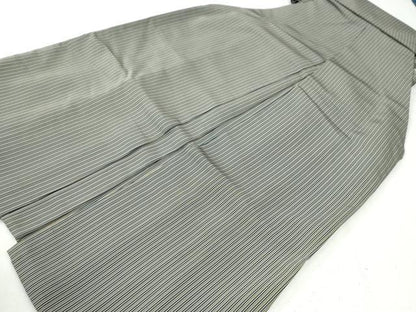平和屋着物●男性　行灯袴　間道　正絹　逸品　CABI3406yc