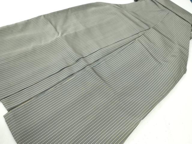 平和屋着物●男性　行灯袴　間道　正絹　逸品　CABI3406yc