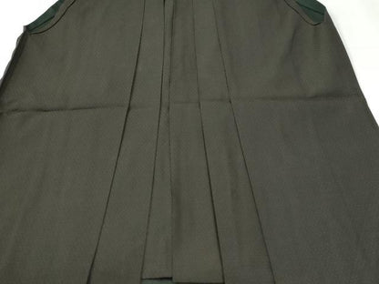 平和屋着物●男性　行灯袴　亀甲文　正絹　逸品　CABI3407yc